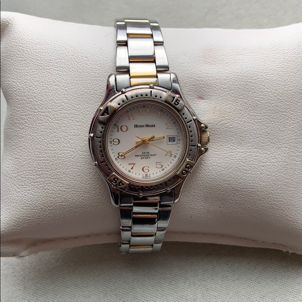 Vintage Hugo Maxx Women’s Watch | Two-Tone Stainless Steel | 1994